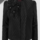 Signature Jacquard Beaded Blazer - Eclipse