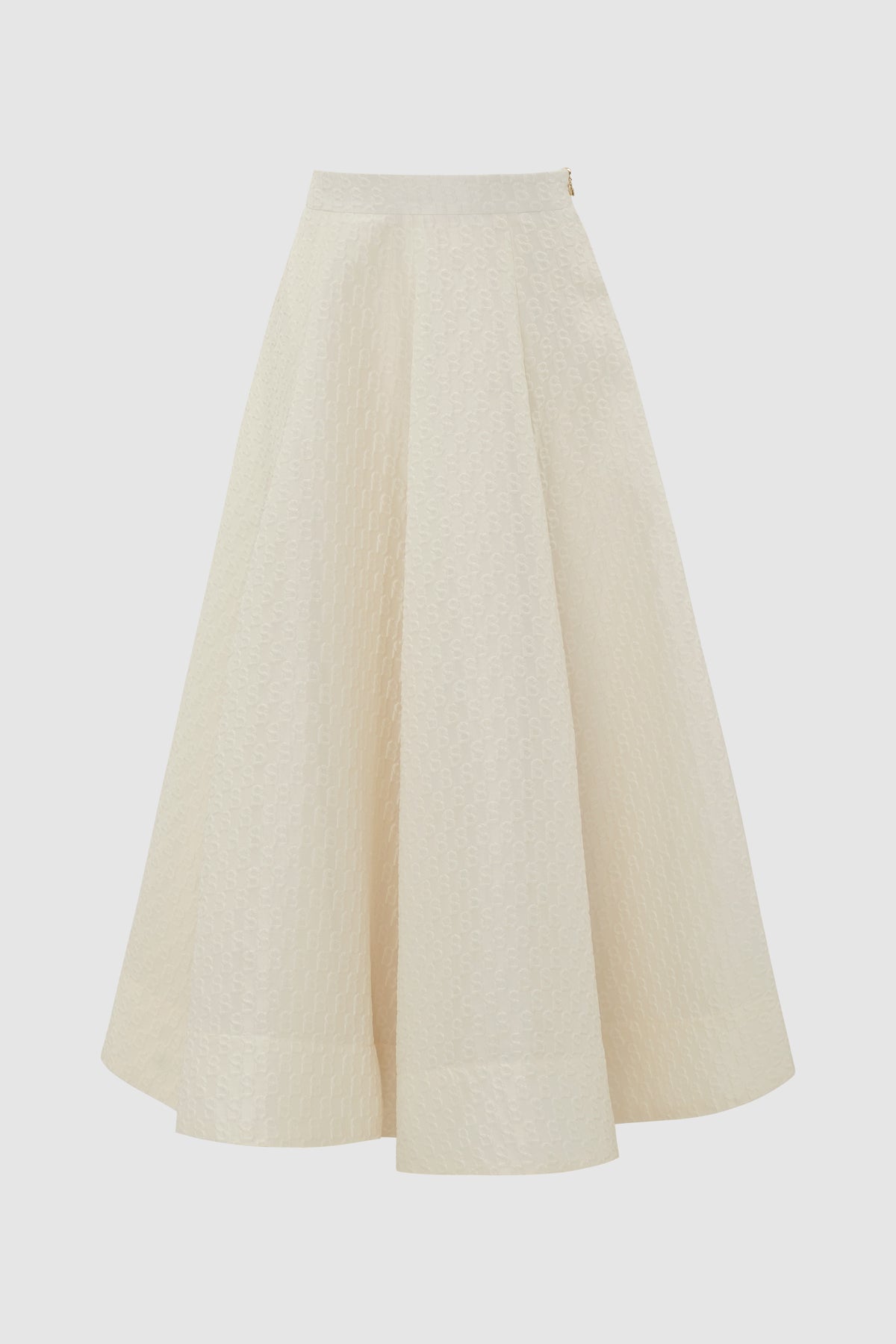 Signature Jacquard Skirt - Ecru