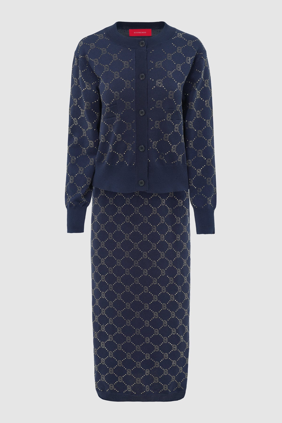 Beverly Knit Set - Navy