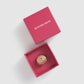 Sofia Round Pin Brooch - Rose Gold