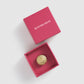 Sofia Round Pin Brooch - Matt Gold