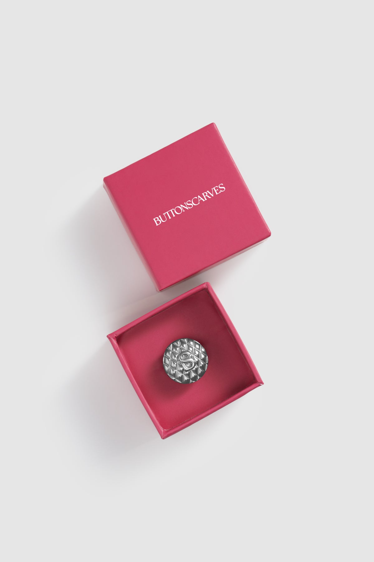 Sofia Round Pin Brooch - Silver
