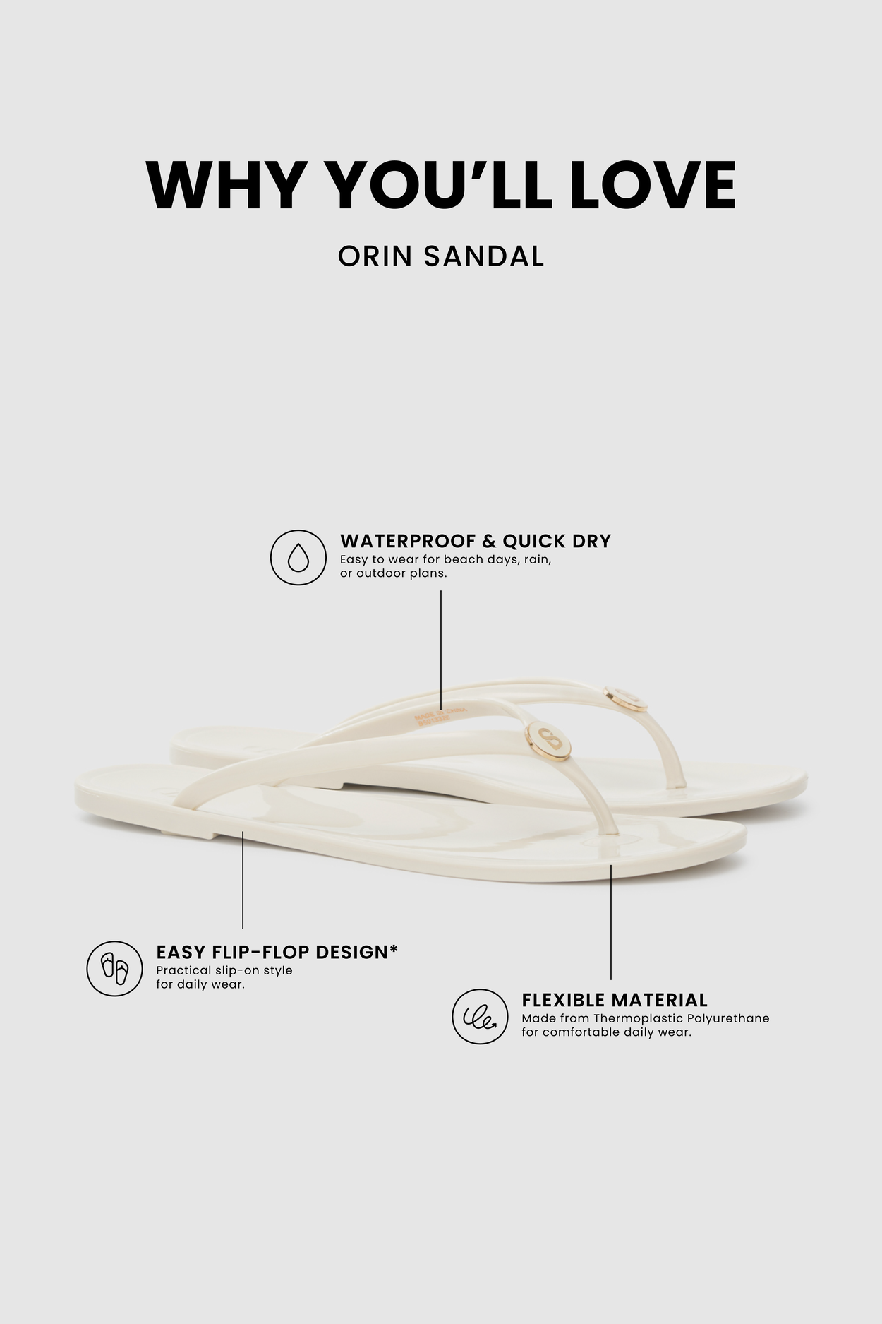 Orin Sandal - Milk
