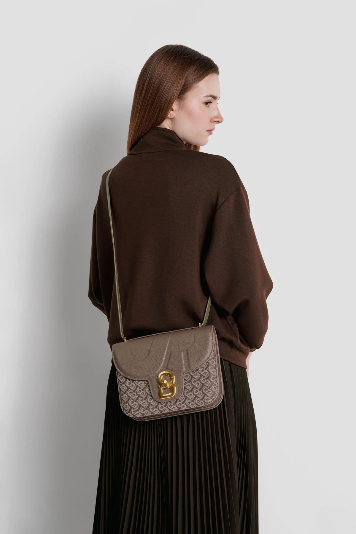 Alba Bimu Jacquard Bag Large - Brown