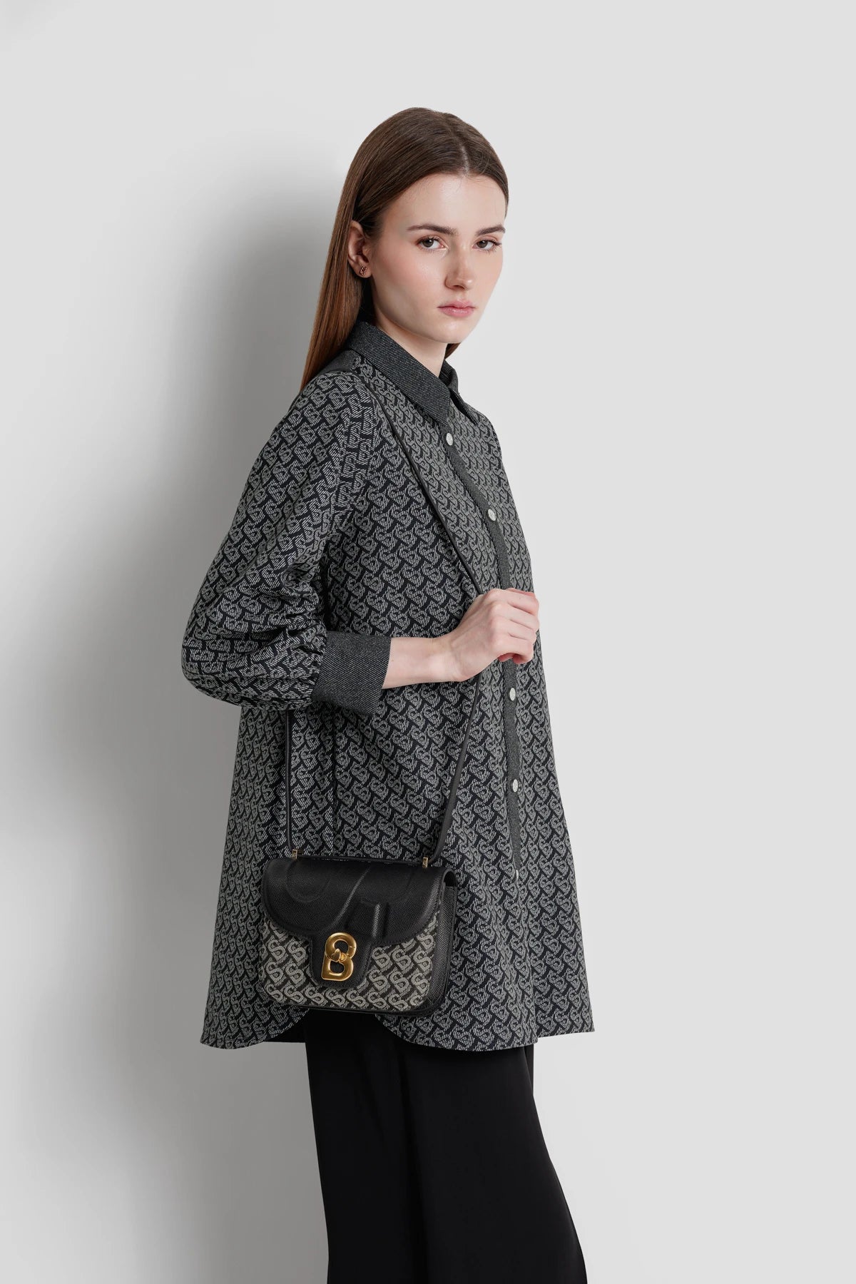 Alba Bimu Jacquard Bag - Black
