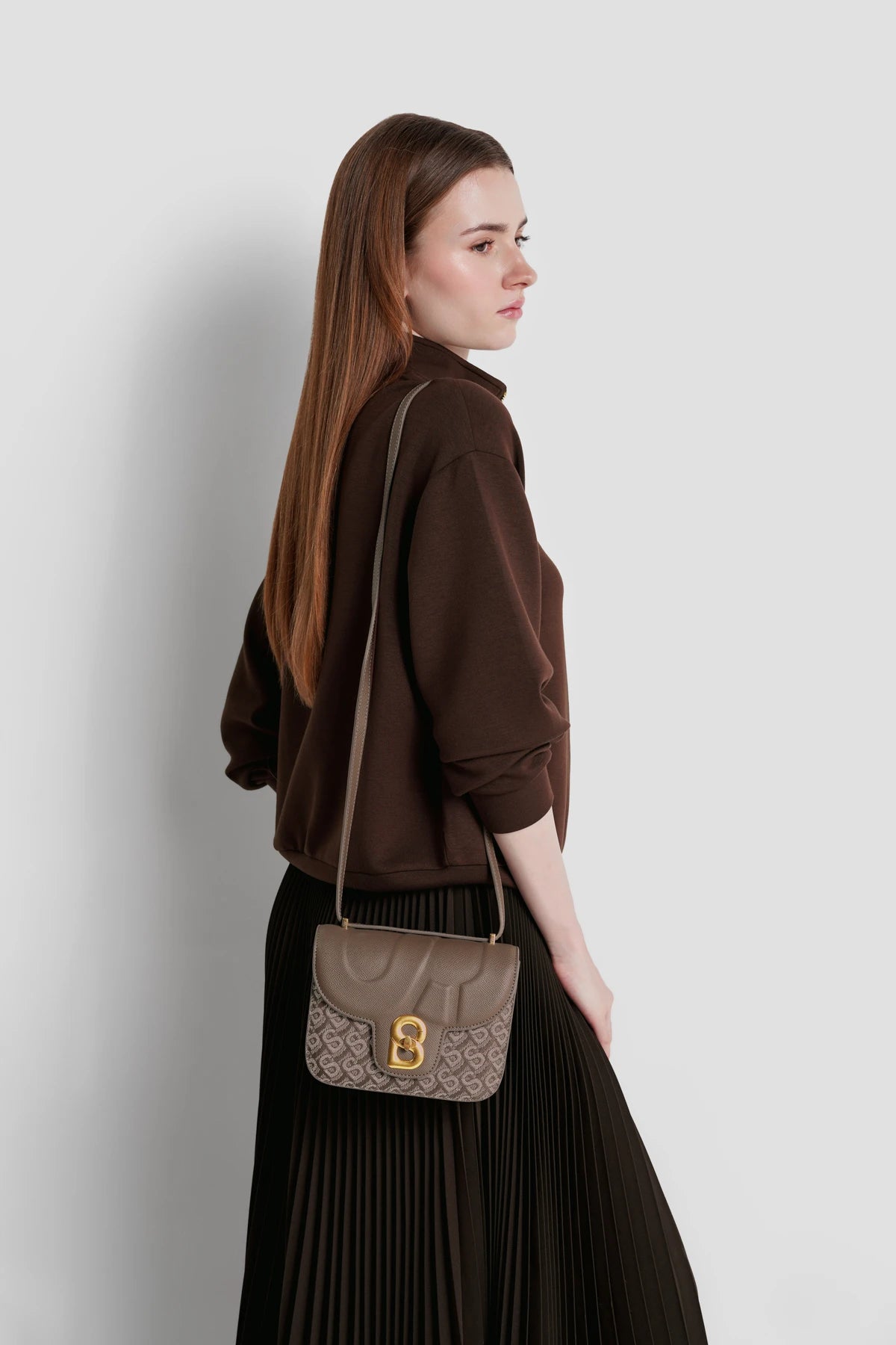 Alba Bimu Jacquard Bag - Brown