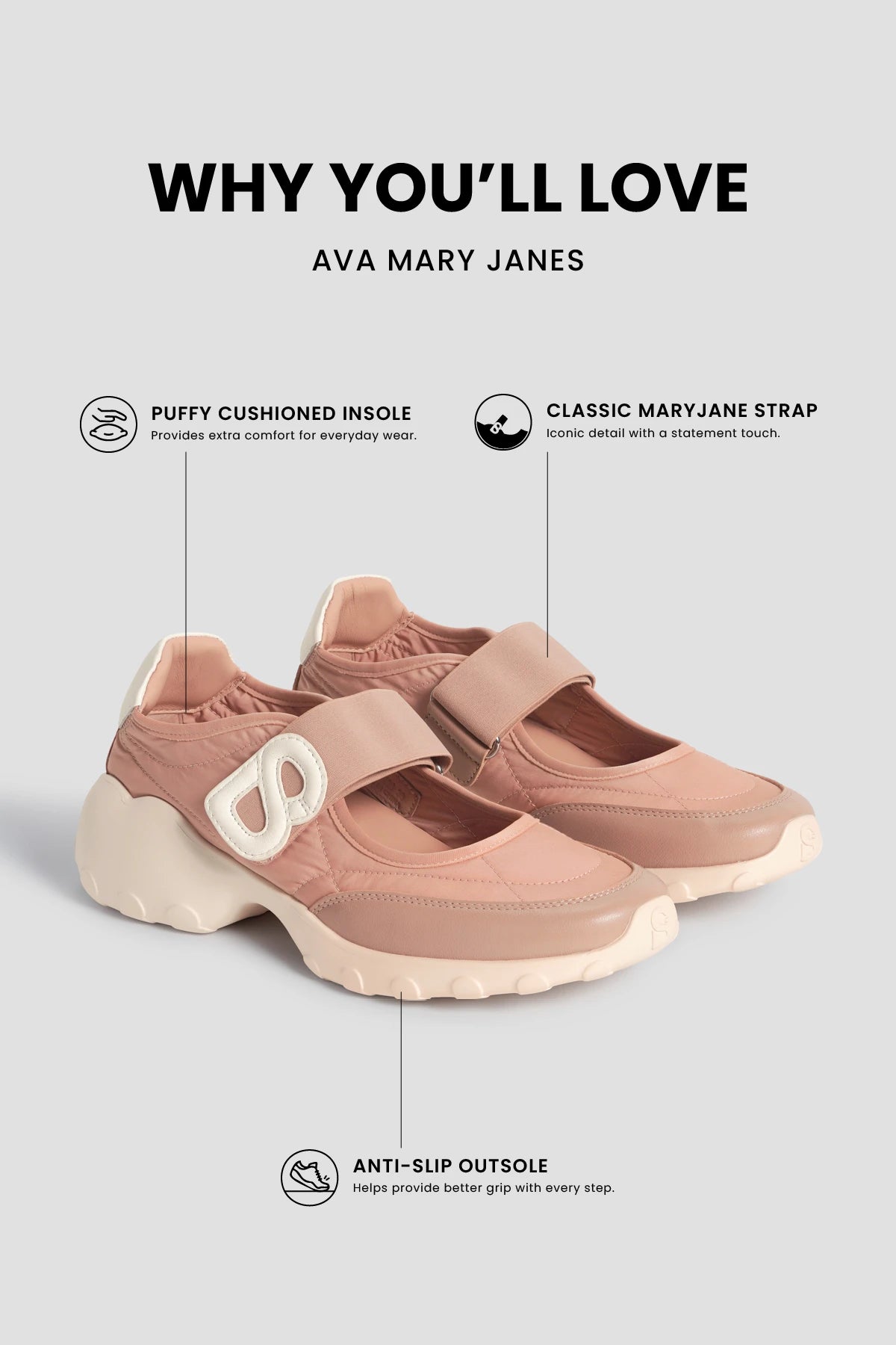 ava mary jane in dusty pink by buttonscarves feature overview