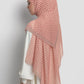 axis tie back shawl in wistful mauve by buttonscarves back view