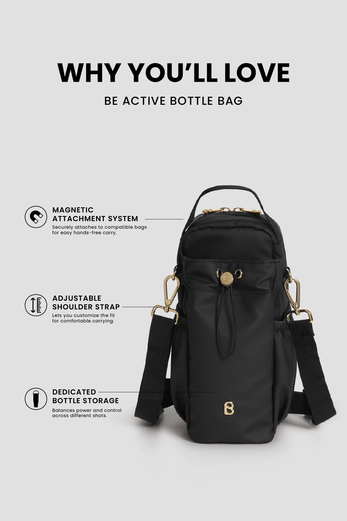 Be Active Bottle Bag - Black