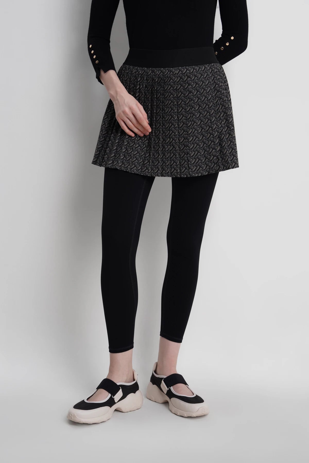 Bimu Long Pants Skort - Black