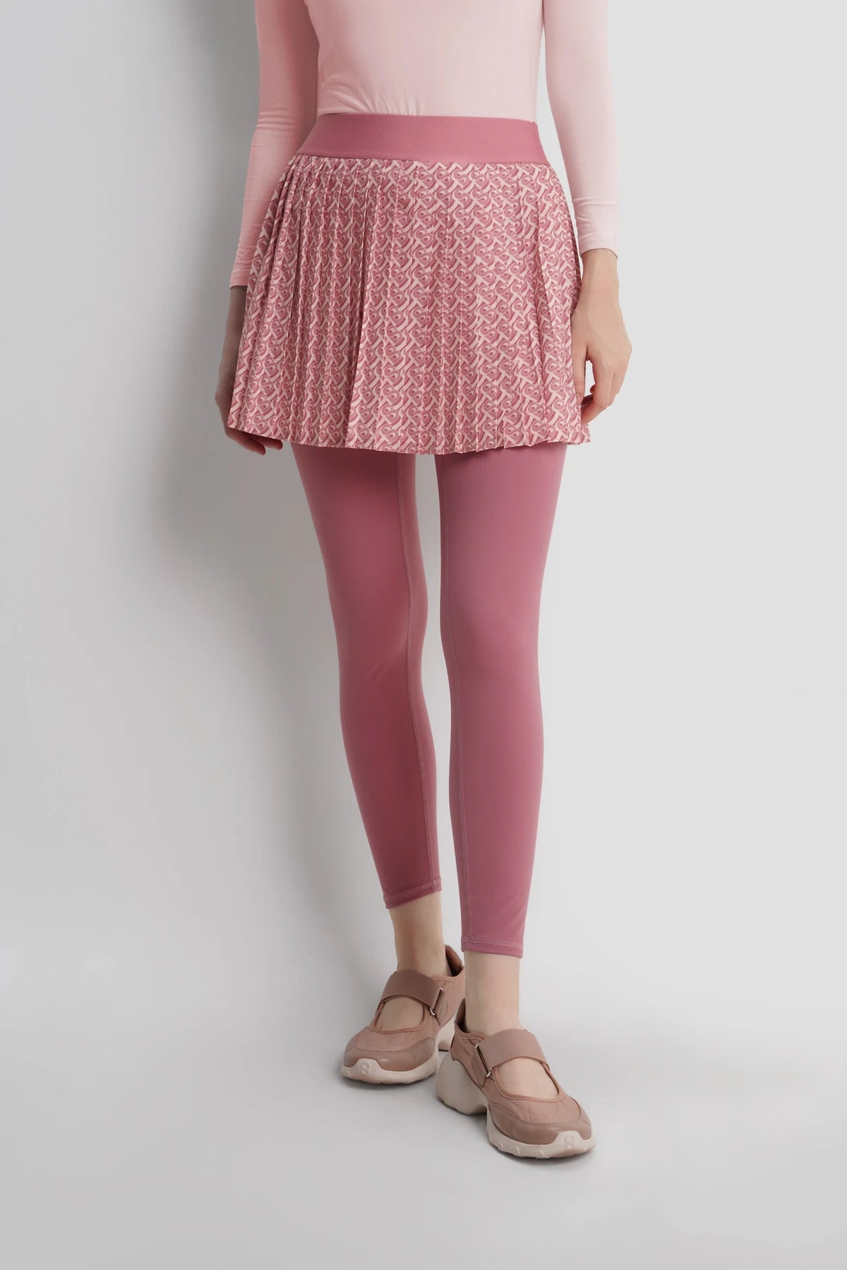 Bimu Long Pants Skort - Mauvewood