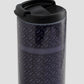 bimu tumbler 17 oz in black by buttonscarves cap detail
