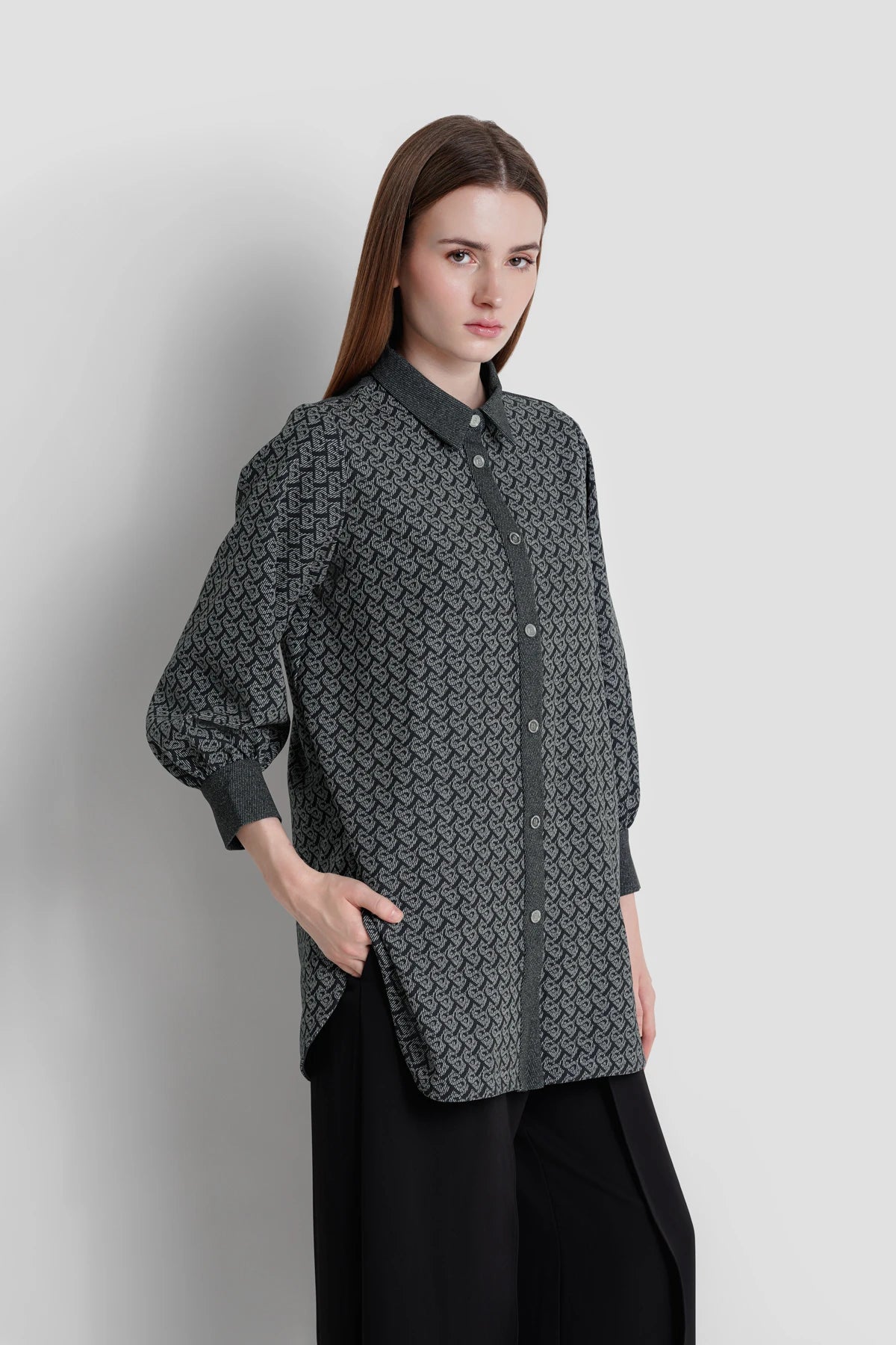 Bimu Twill Shirt - Black