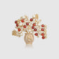 Bloomora Brooch - Golden Cherry