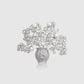 Bloomora Brooch - Silver