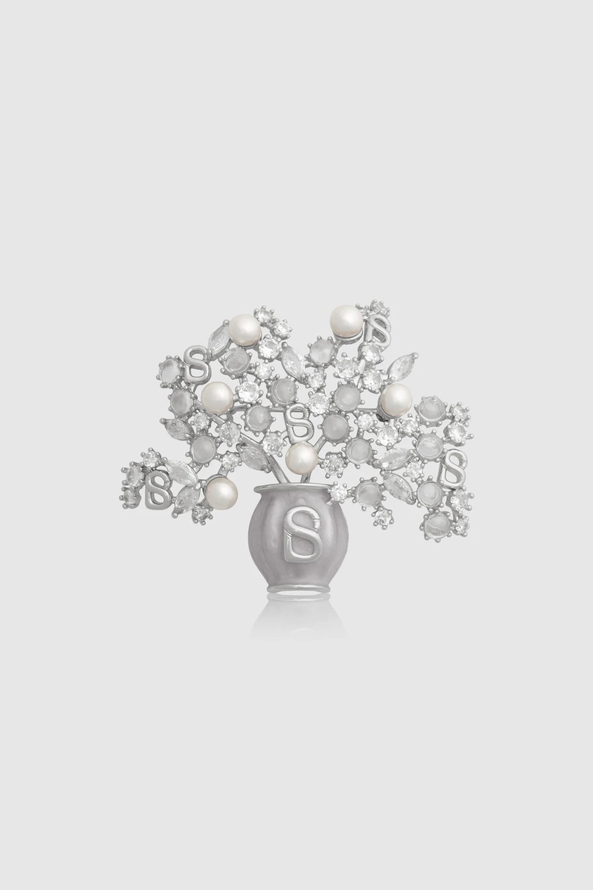 Bloomora Brooch - Silver
