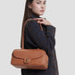 bria shoulder bag in caramel by buttonscarves carried on shoulder