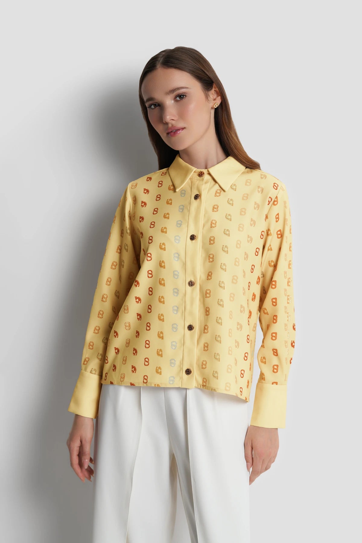 Nagita Crop Shirt - Butter