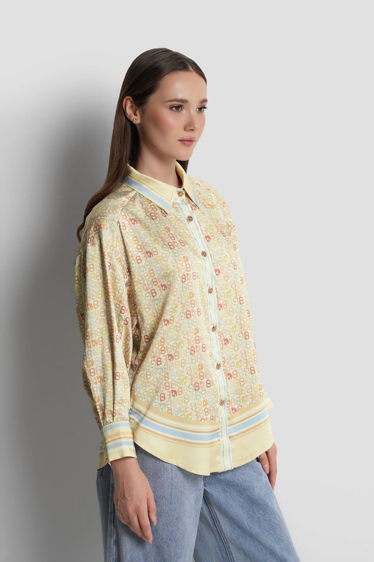 Nagita Oversized Shirt - Butter