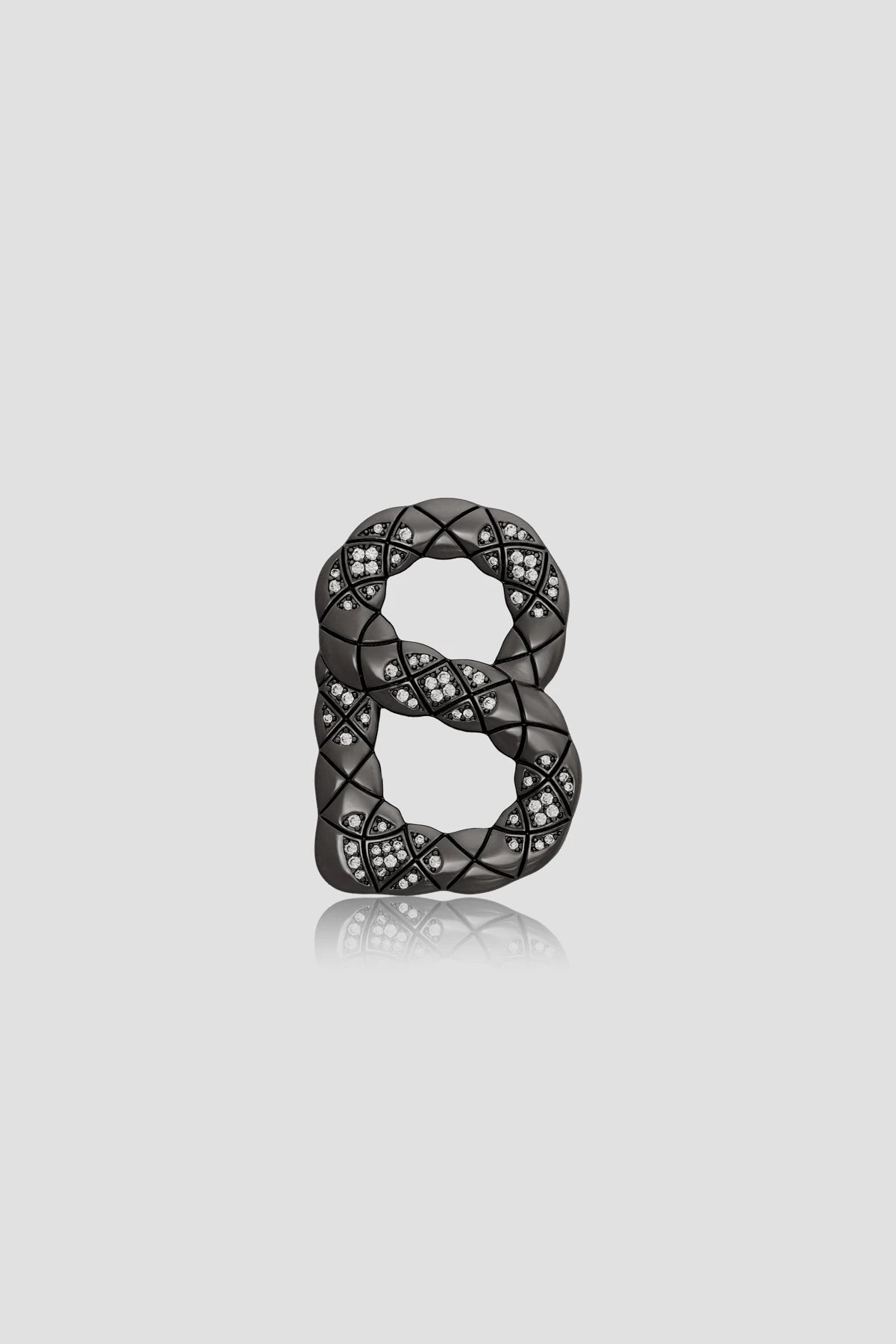 Cara Brooch - Hematite