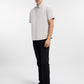 everyday men short sleeve shirt in grey by buttonscarves front view