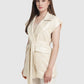 Freya Jacquard Vest - Champagne Gold