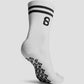 grip socks medium in black by buttonscarves back view
