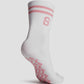 grip socks medium in mauvewood by buttonscarves back view