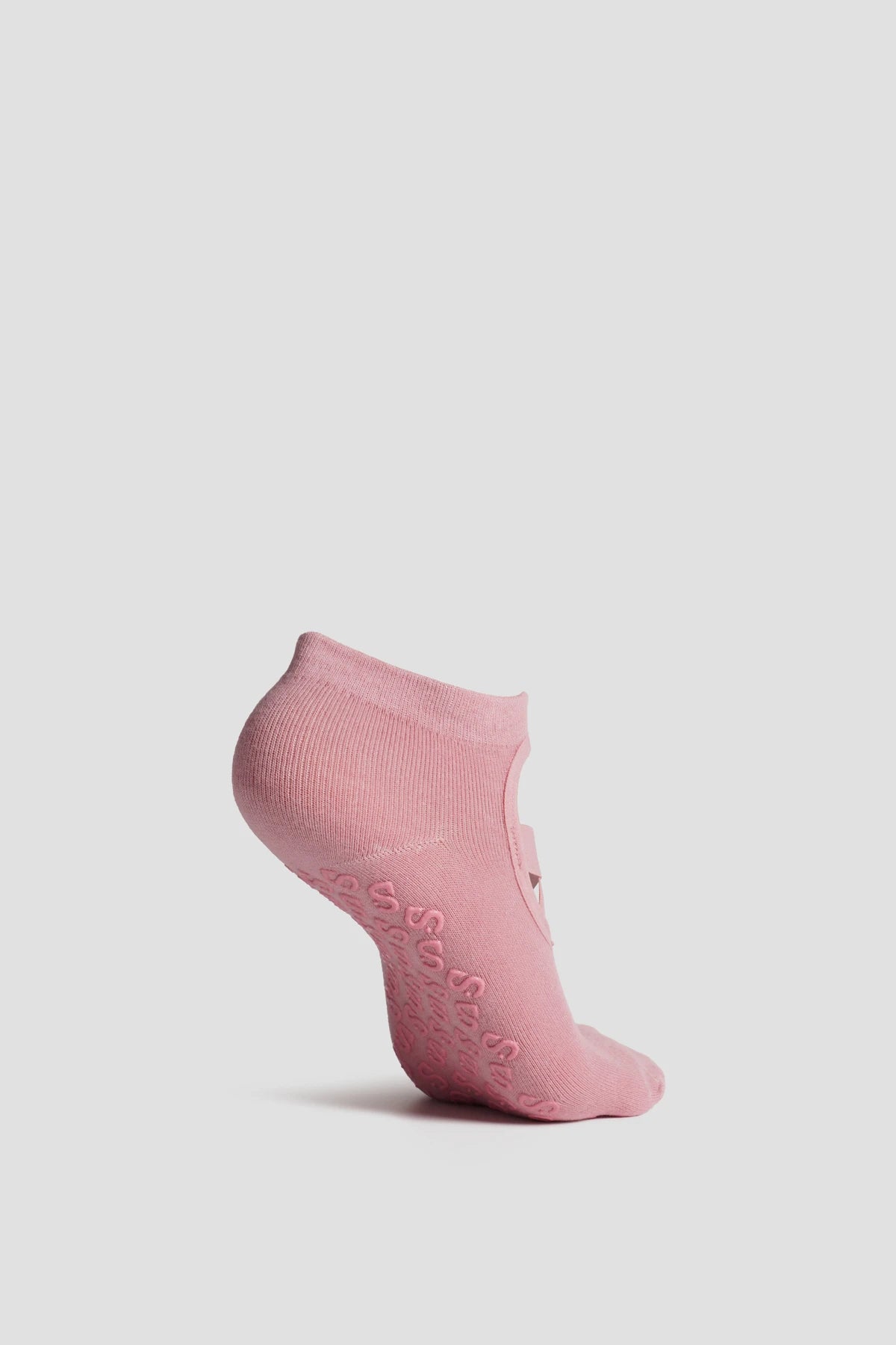 grip socks short in mauvewood by buttonscarves side view