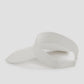 hailey visor hat in broken white by buttonscarves back view