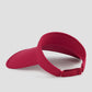 hailey visor hat in fuchsia by buttonscarves back view
