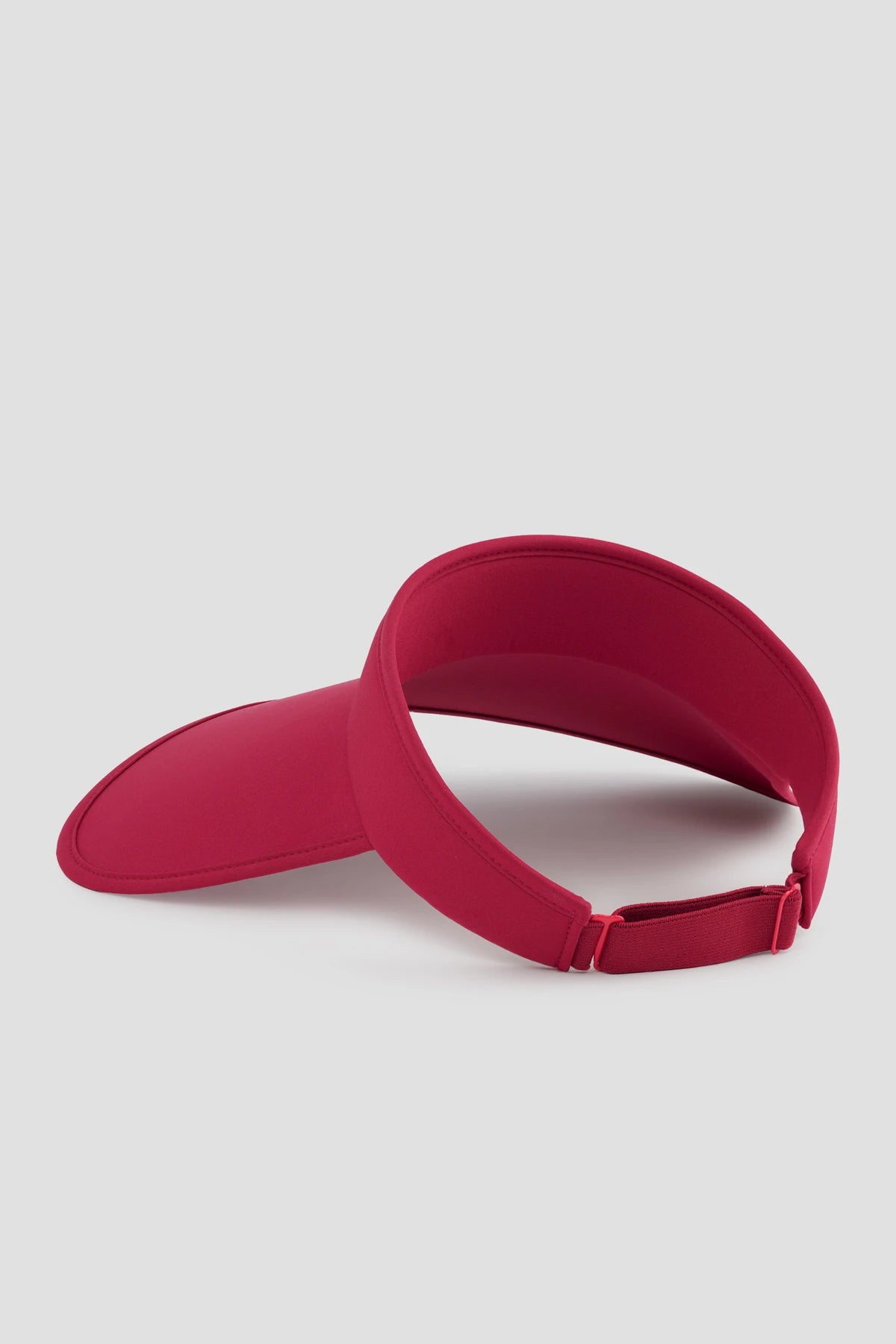 hailey visor hat in fuchsia by buttonscarves back view
