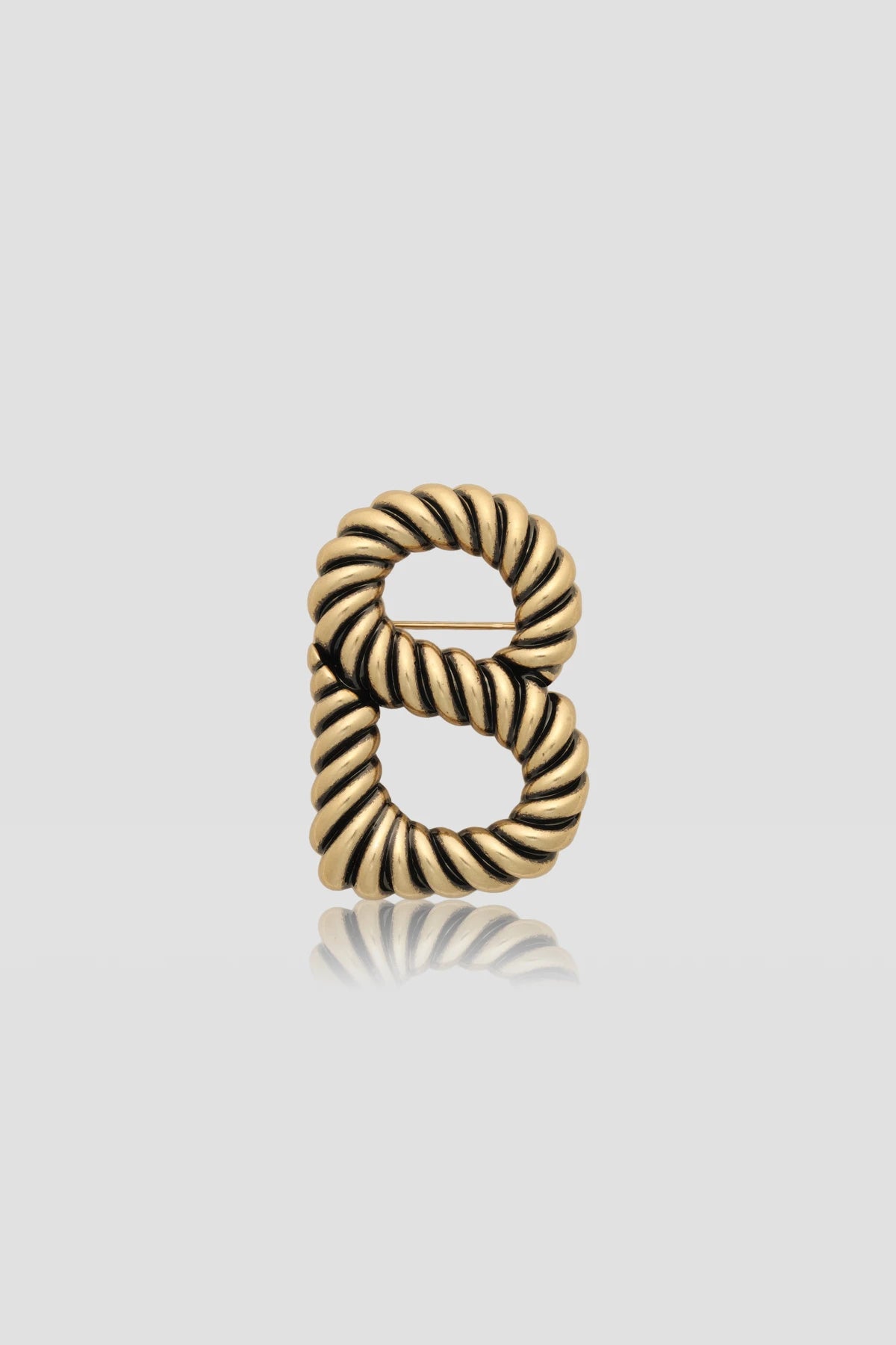 Interlock Brooch - Anti Gold