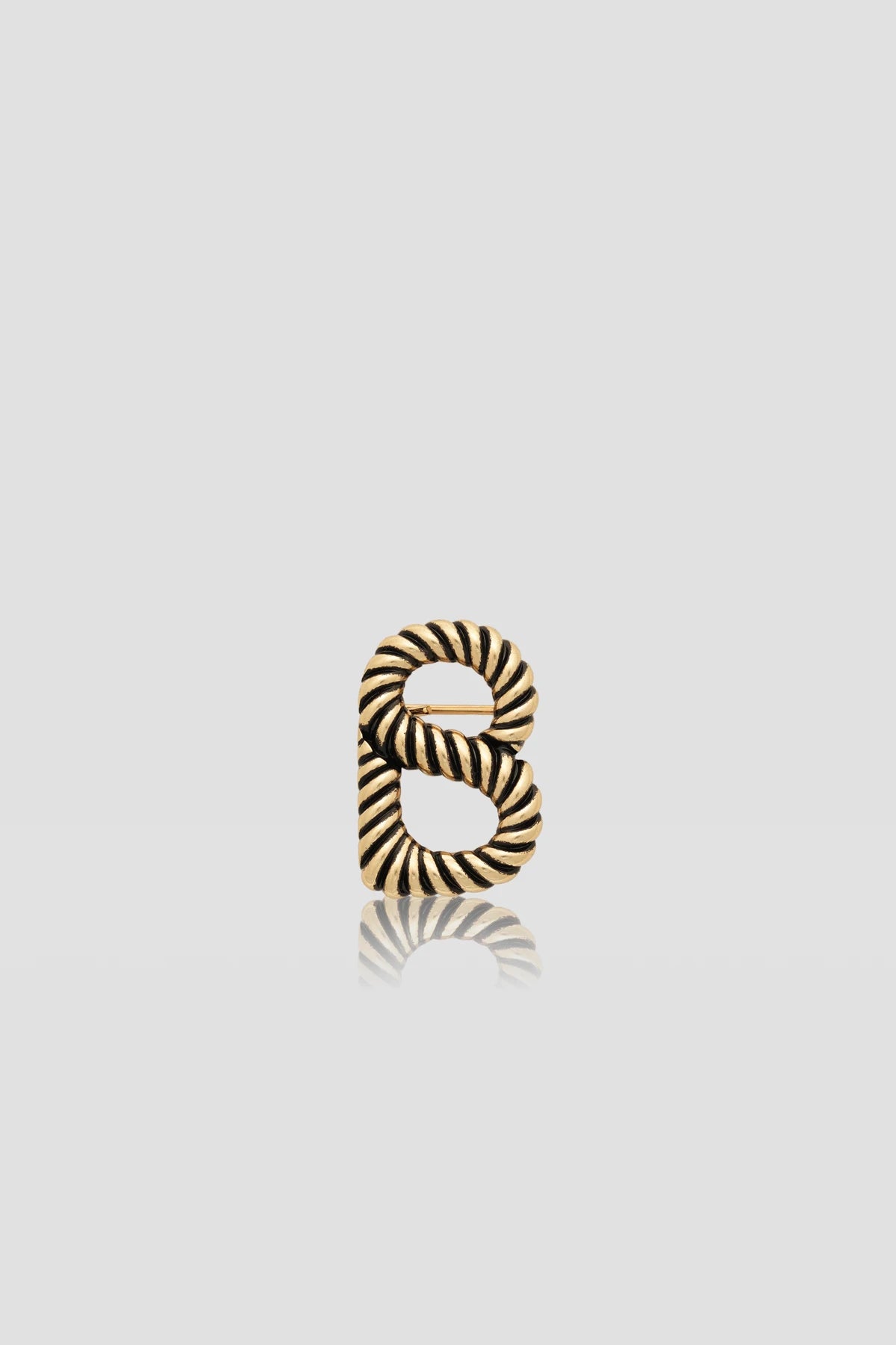 Interlock Petite Brooch - Anti Gold