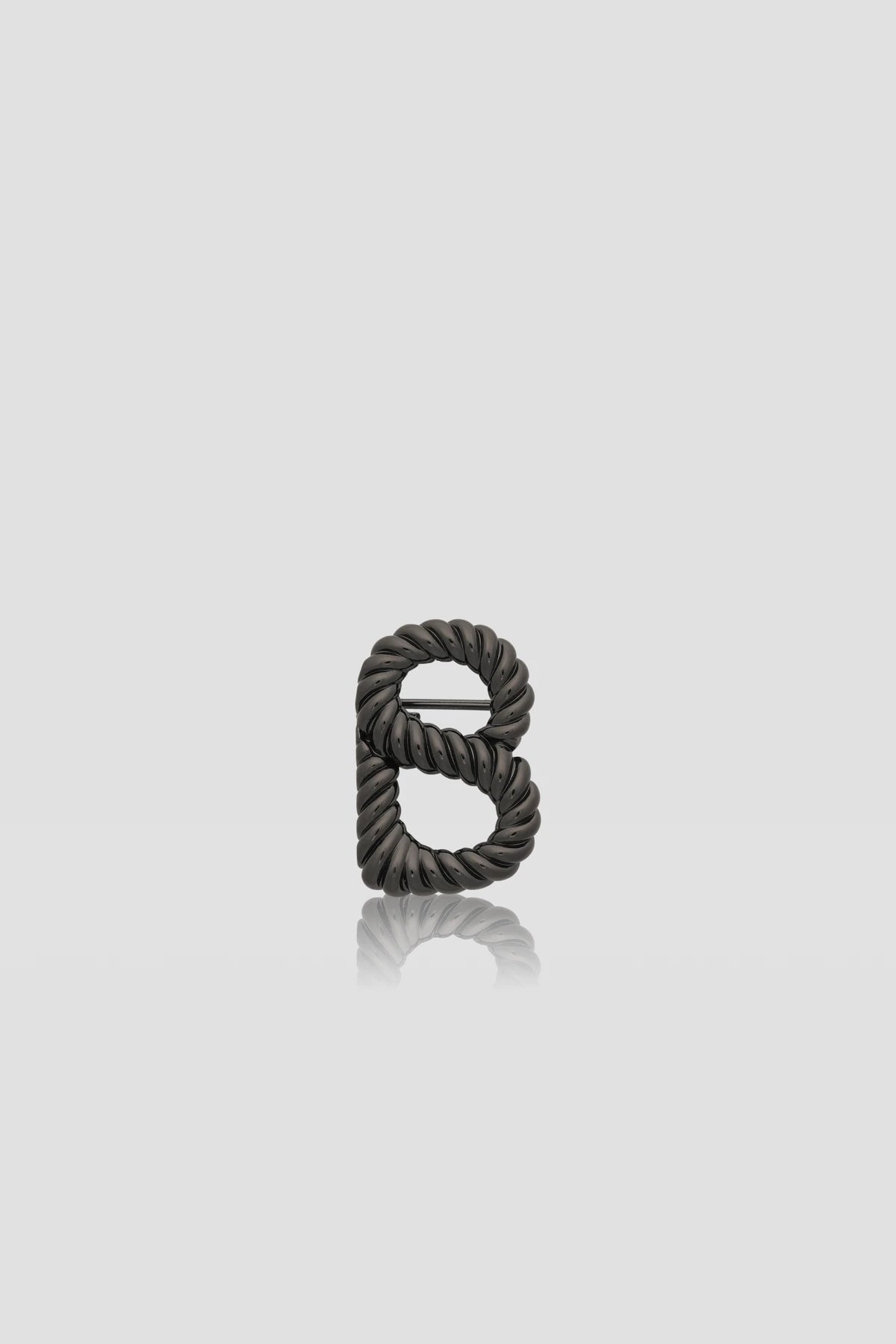 Interlock Petite Brooch - Hematite