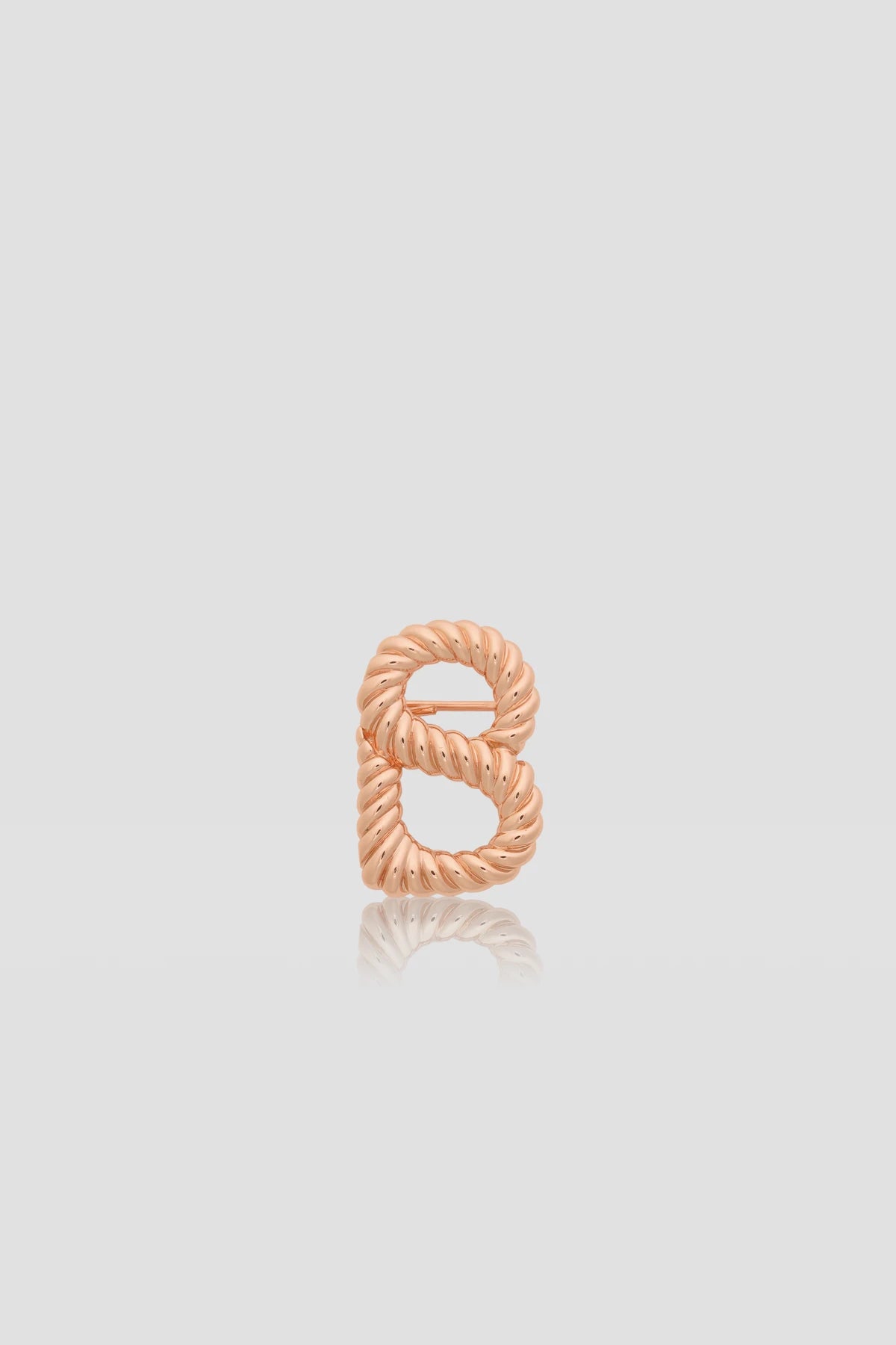 Interlock Petite Brooch - Rose Gold