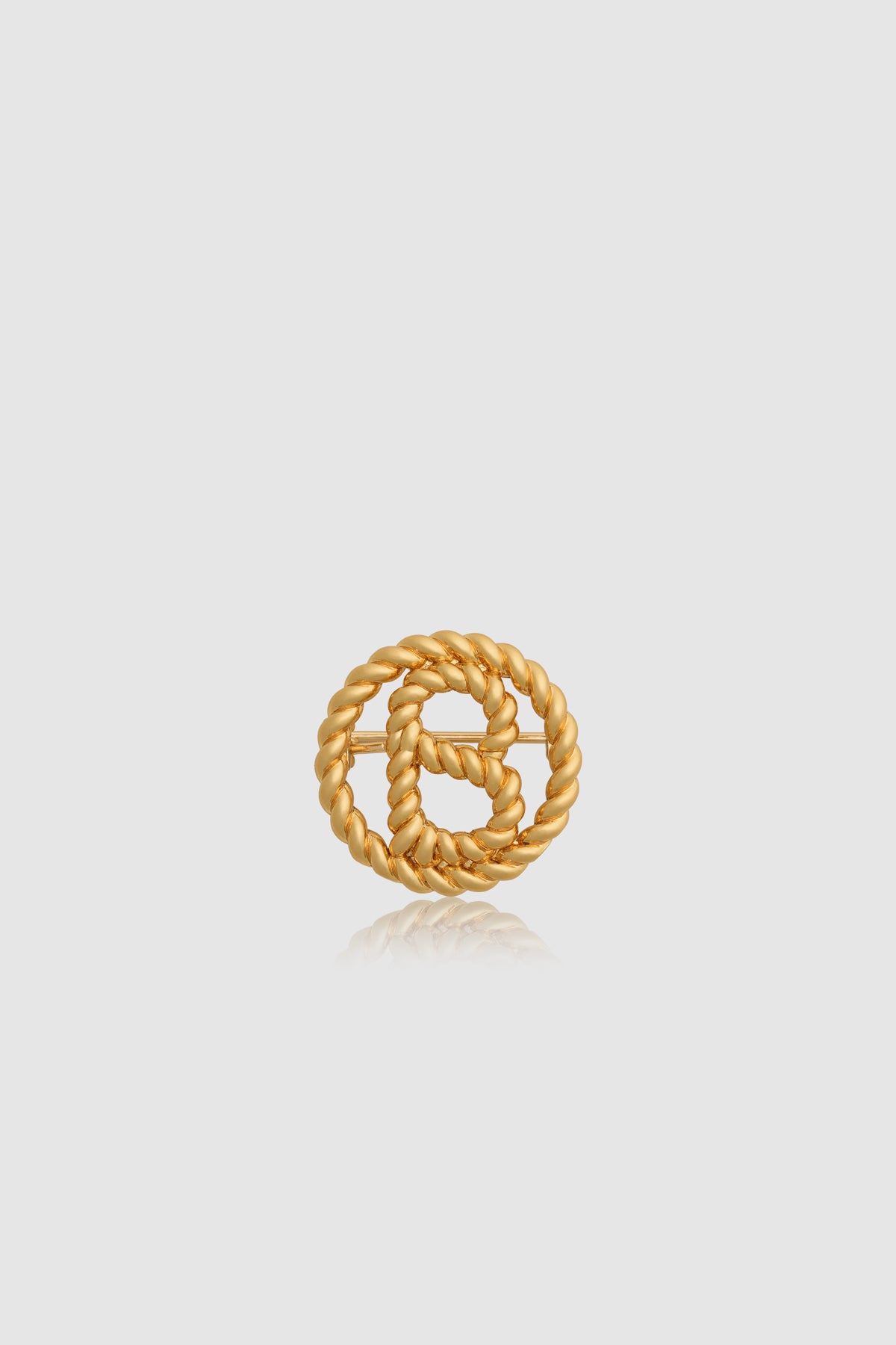 Interlock Pin Brooch - Gilding Gold
