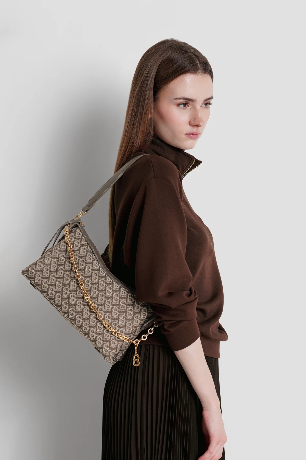 Isla Bag - Jacquard Brown