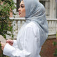 istanbul printed square scarf in dove by buttonscarves style look