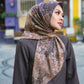 istanbul printed square scarf in kahve by buttonscarves style look
