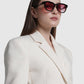 luca sunglasses in pink by buttonscarves worn