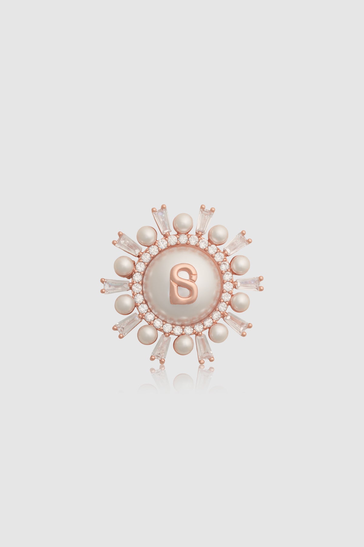 Mirea Petite Brooch - Rose Gold