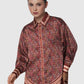 Nagita Oversized Shirt - Pomegranate
