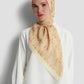 nagita square scarf in butter by buttonscarves front view