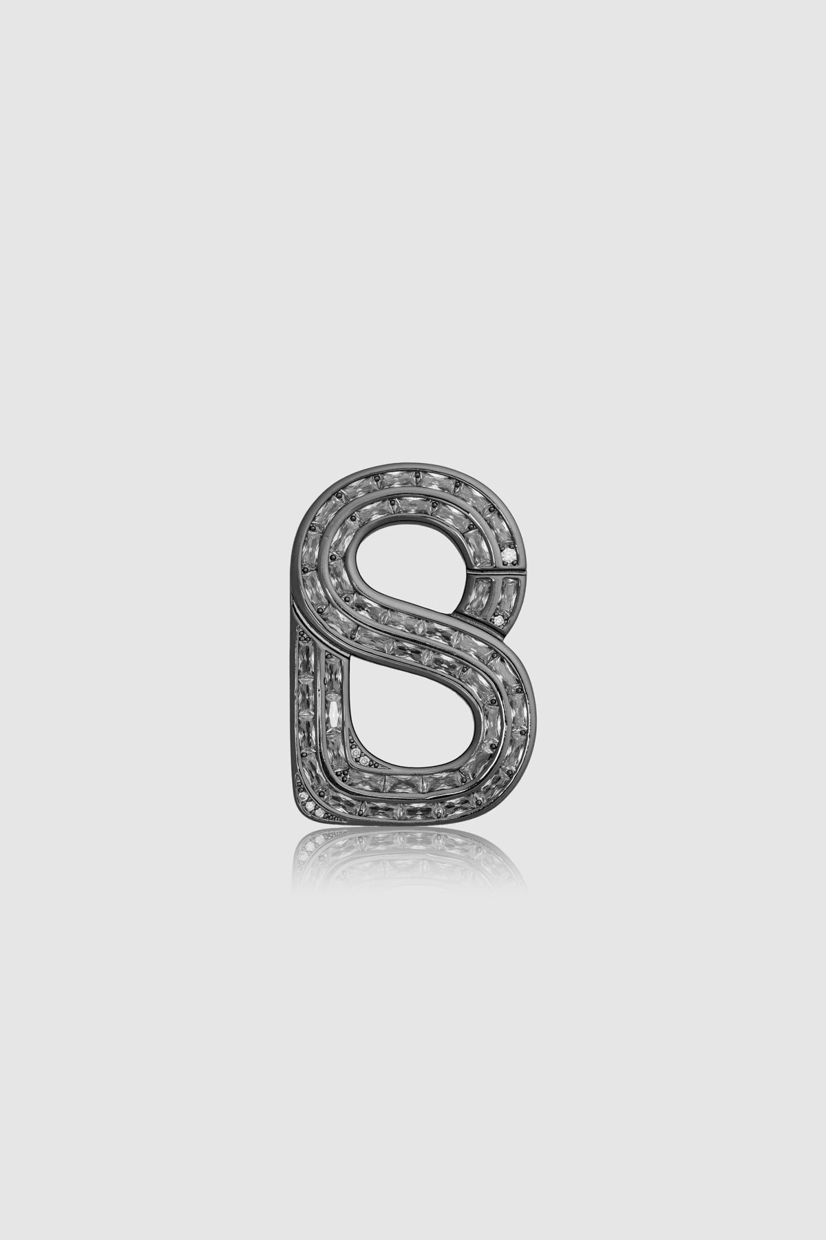 Noelle Brooch - Hematite