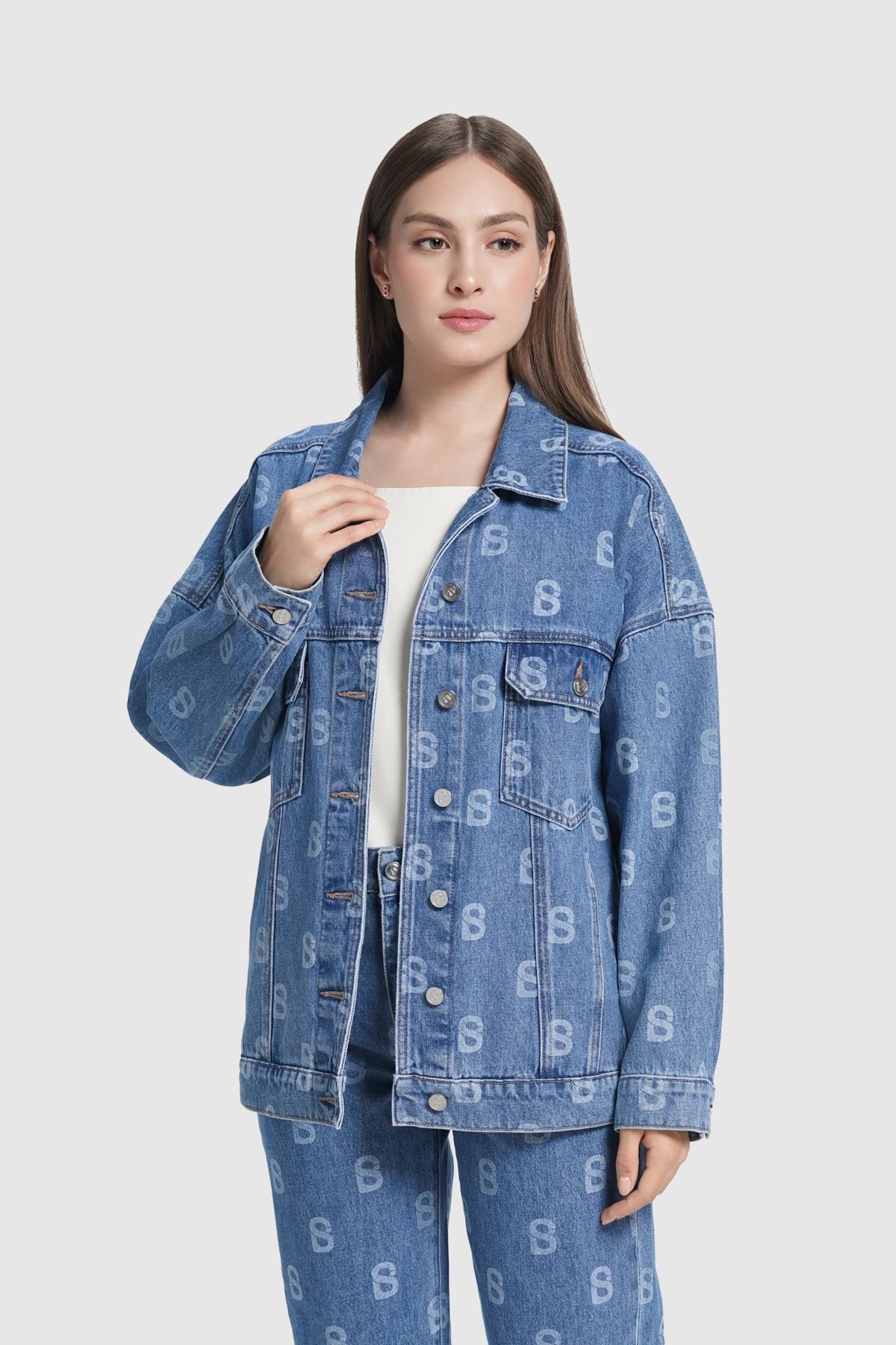 Rhea Denim Jacket - Navy