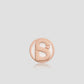 round pin brooch 03 in white rose gold by buttonscarves front view