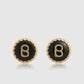 Round Pin Brooch Package 07 - Gold Black