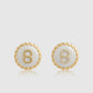 Round Pin Brooch Package 07 - Gold White