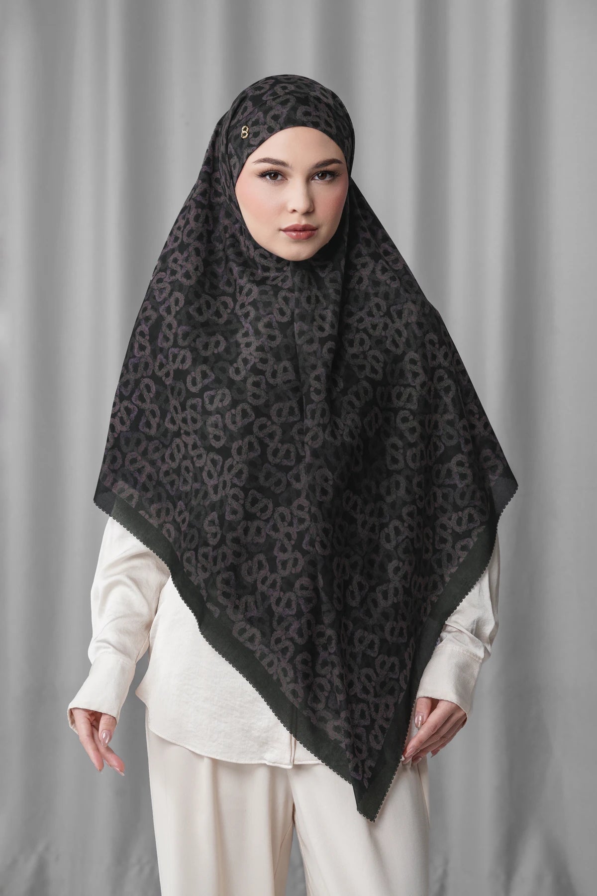 Samla de Fleur Tie Back Square - Black